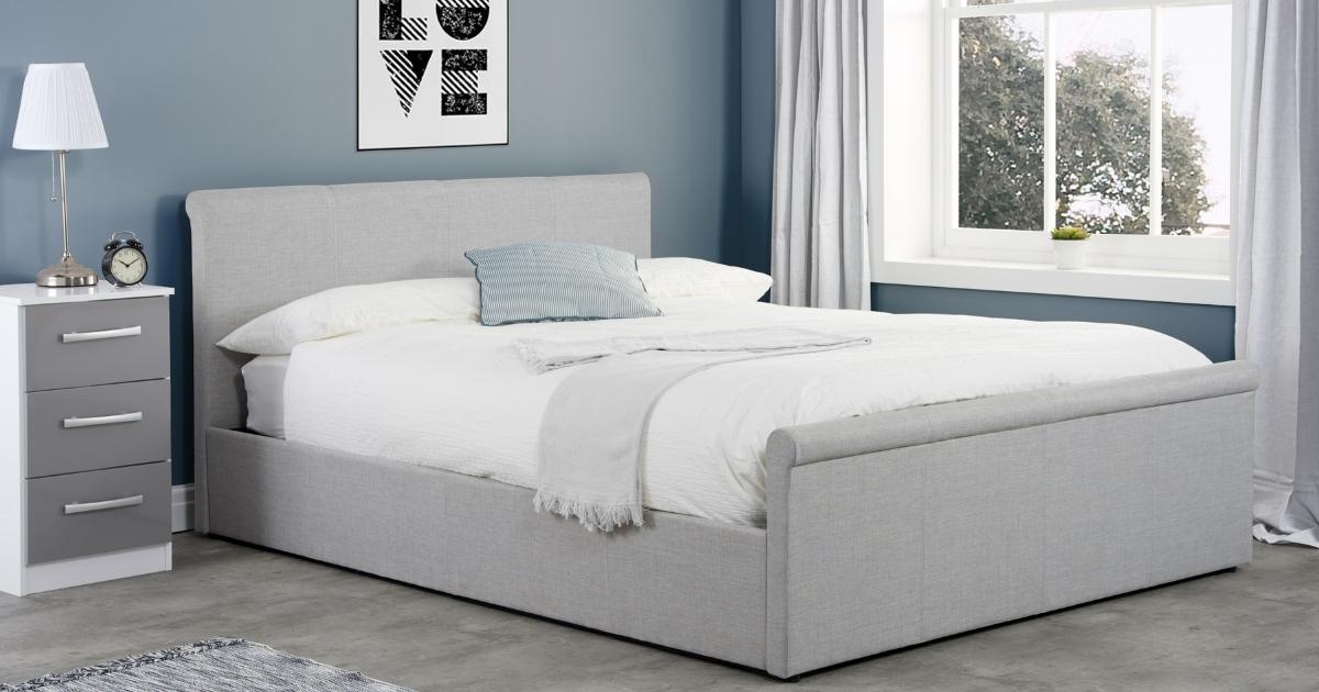 Lucia Small Double Bed Grey 120cm