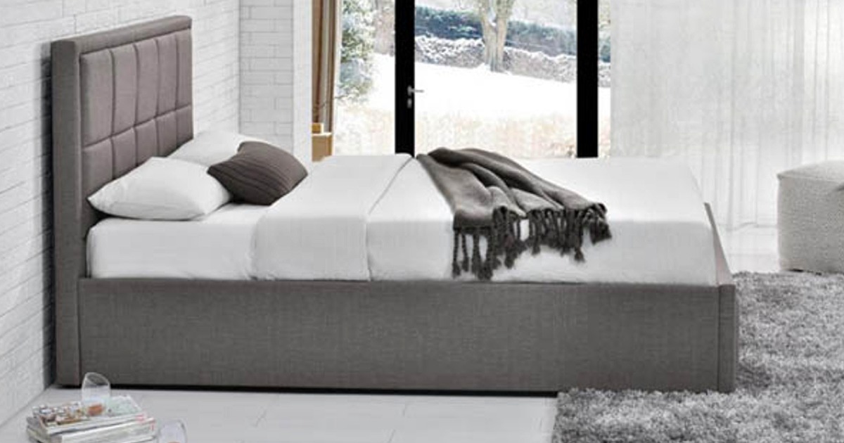 Osaka King Size Bed - Grey 150cm