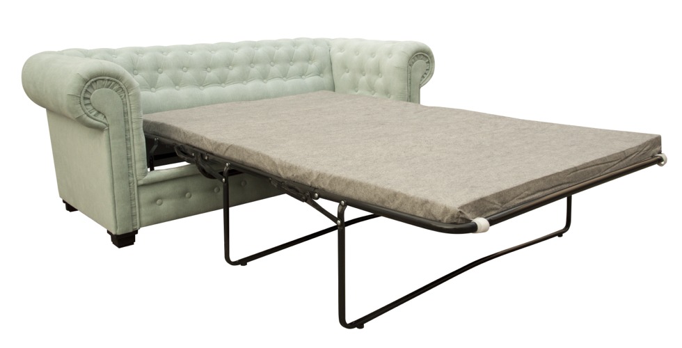 Chesterfield Sofa Bed 2 Seater Red