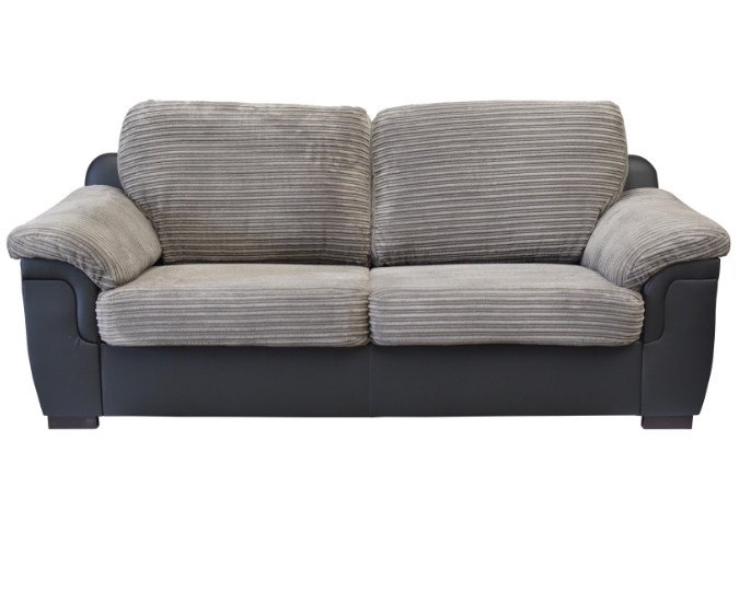 Glow 3 Seater Sofa Grey Black