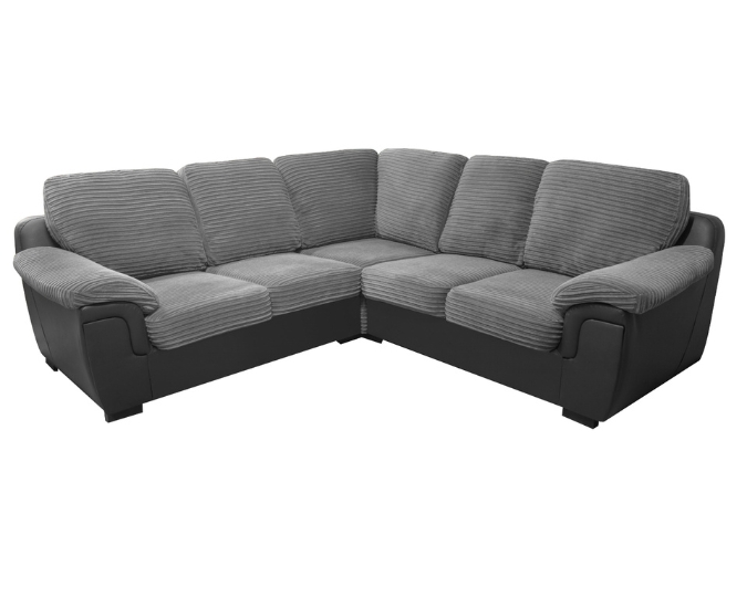 Glow 2 Seater Sofa Grey Black