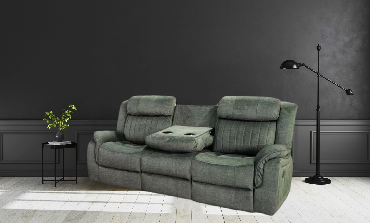 Hollywood 3 Seater Fabric Recliner