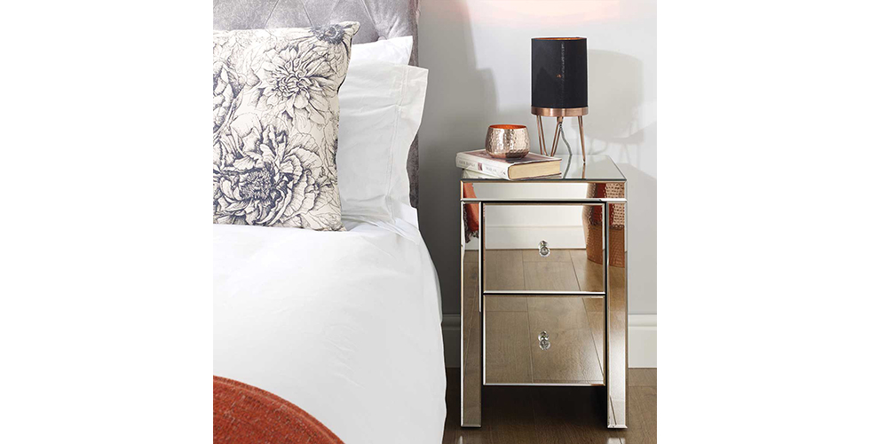 Seville 2 Drawer Bedside Seville 2 Drawer Bedside