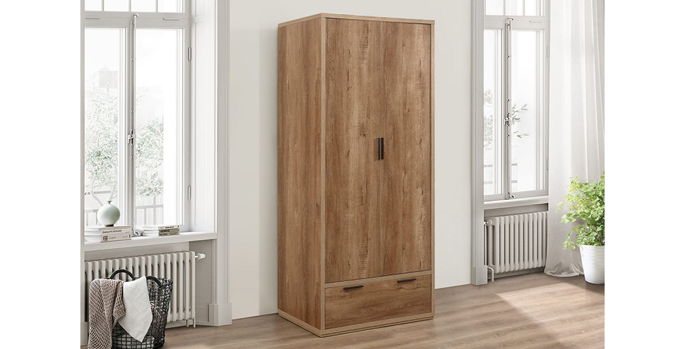 Stockwell 2 Door + 1 Drawer Wardrobe Stockwell 2 Door + 1 Drawer Wardrobe