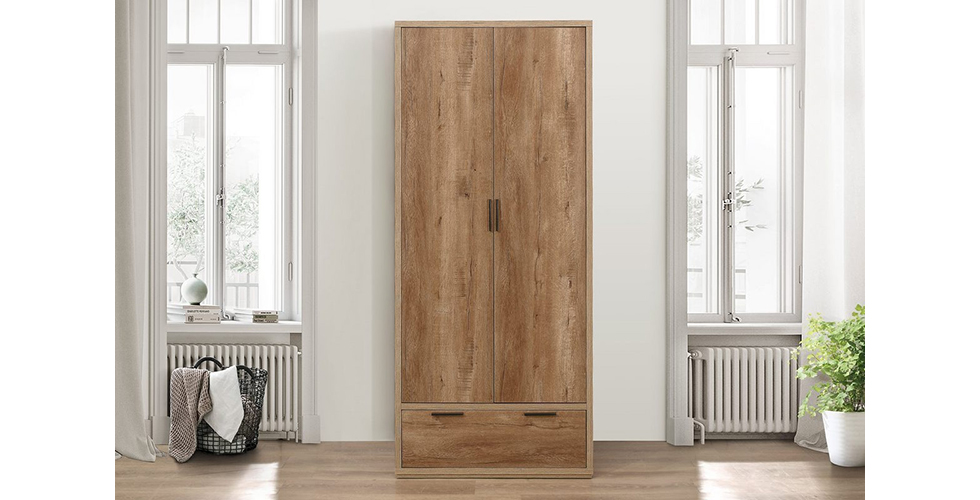 Stockwell 2 Door + 1 Drawer Wardrobe Stockwell 2 Door + 1 Drawer Wardrobe